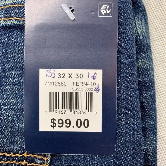 Lucky Brand Men's 363 Straight Fit Coolmax Temperature-Regulating Jeans 32x30 - Picture 10 of 11